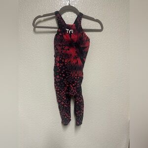 NWOT TYR Avictor Black and Red Swimsuit